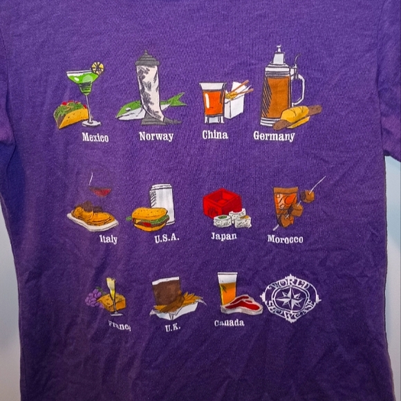 Disney EPCOT World Showcase DRINKS AROUND THE WORLD CHALLENGE Checklist T-Shirt - Picture 5 of 6